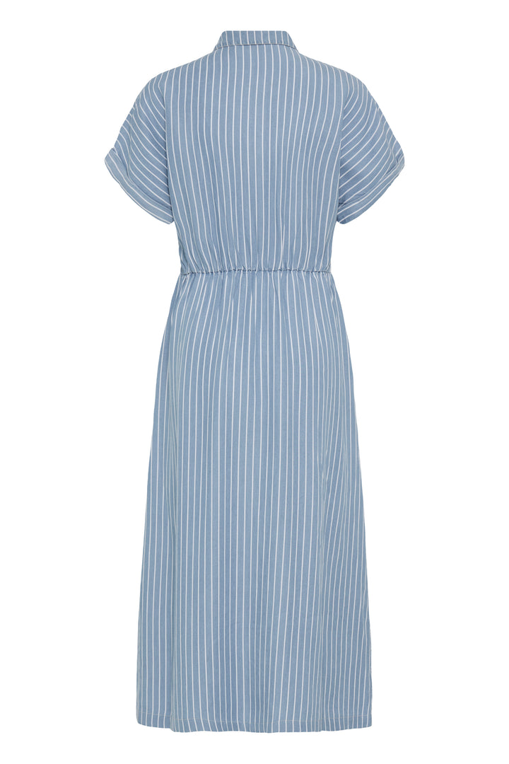 B.Young BYKOSMO Dress - Light blue Denim Stripe