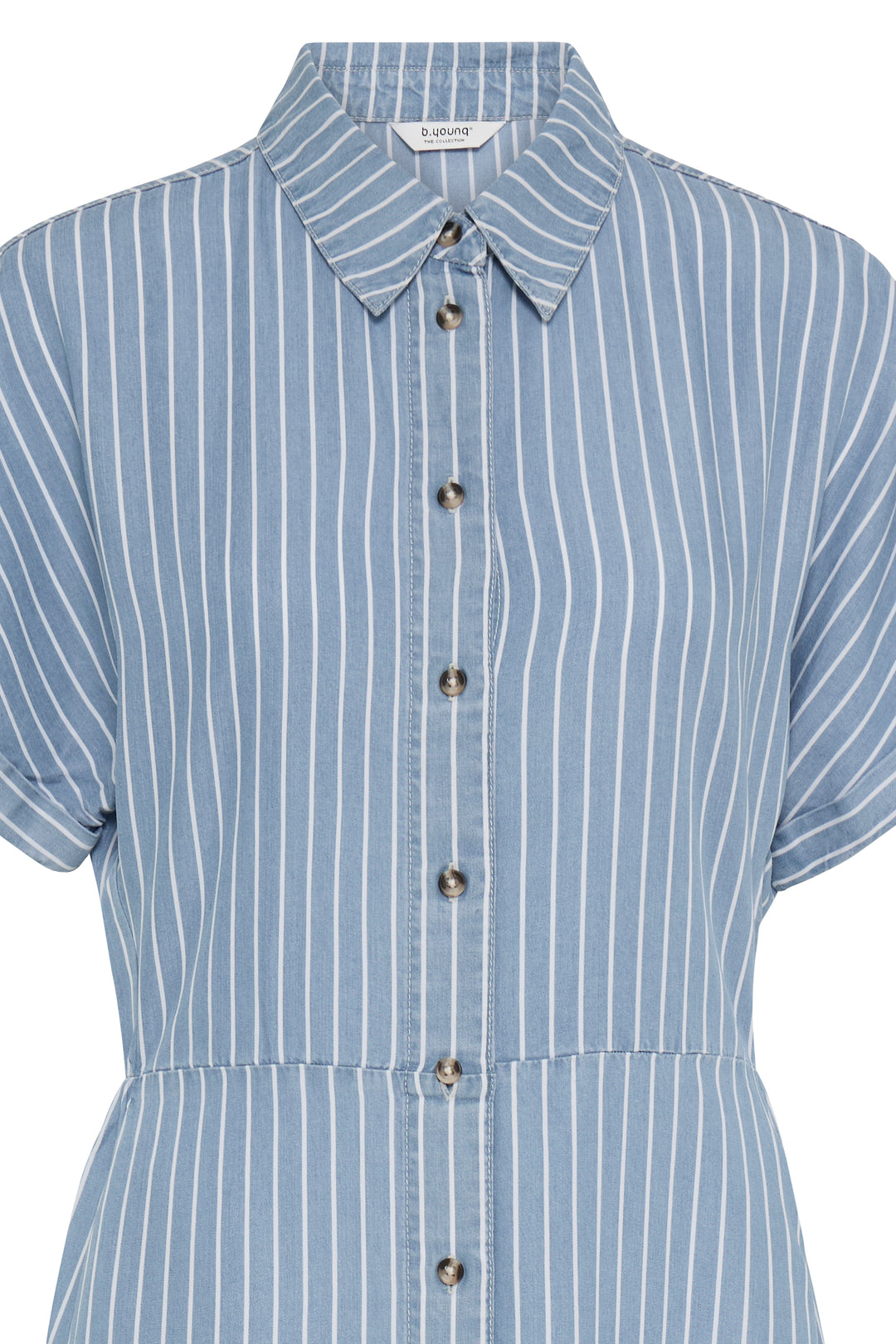 B.Young BYKOSMO Dress - Light blue Denim Stripe