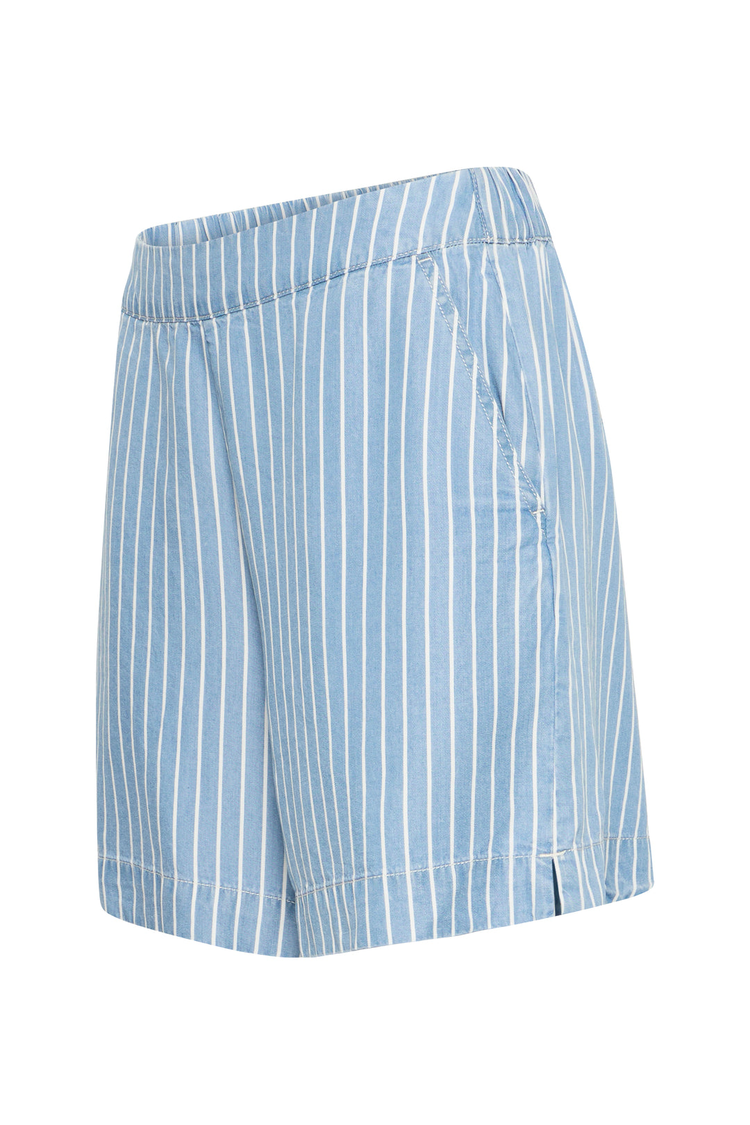 B.Young BYKOSMO Shorts 2- Light Blue Denim Stripe