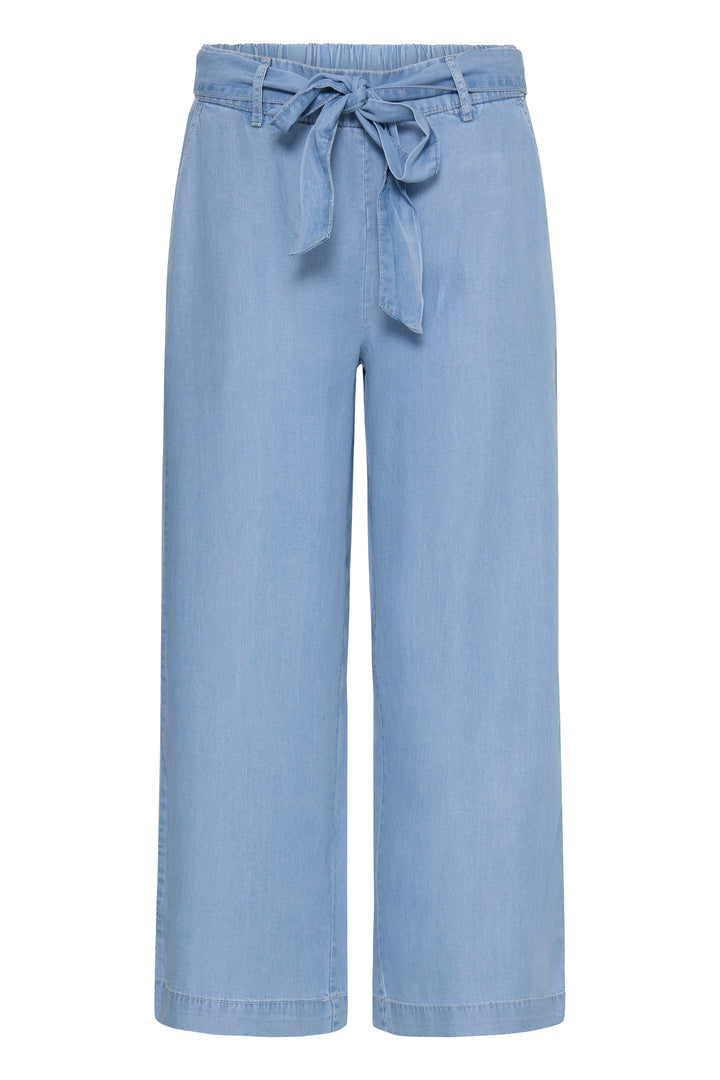 B.Young Kosmo Cropped Trousers- Light Blue Denim