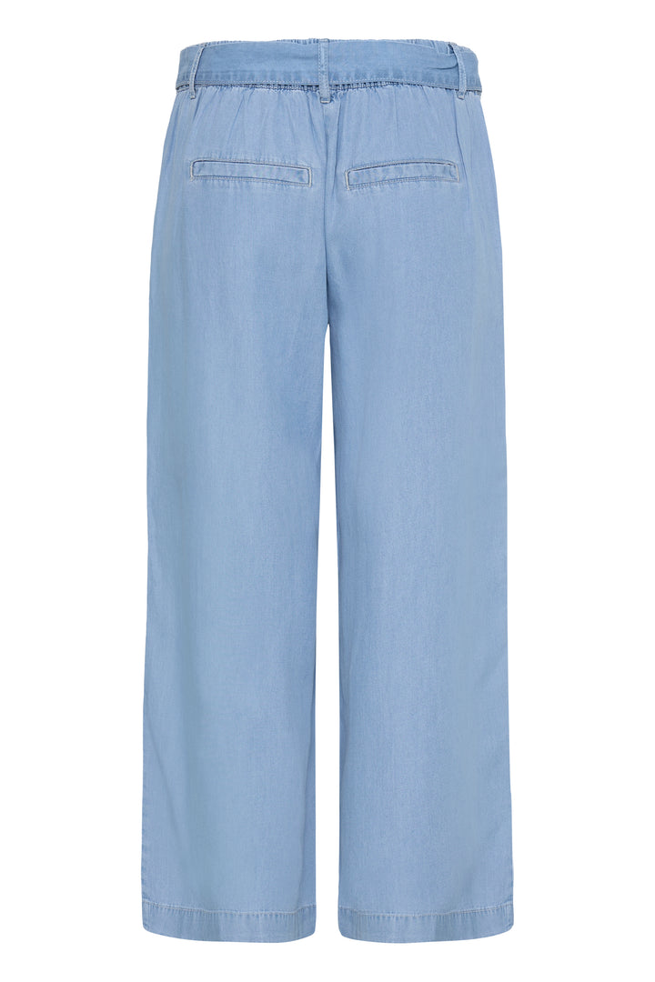 B.Young Kosmo Cropped Trousers- Light Blue Denim