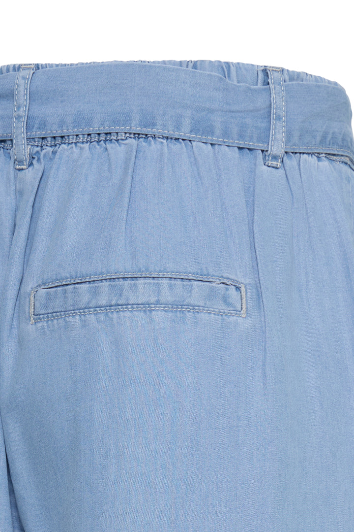 B.Young Kosmo Cropped Trousers- Light Blue Denim