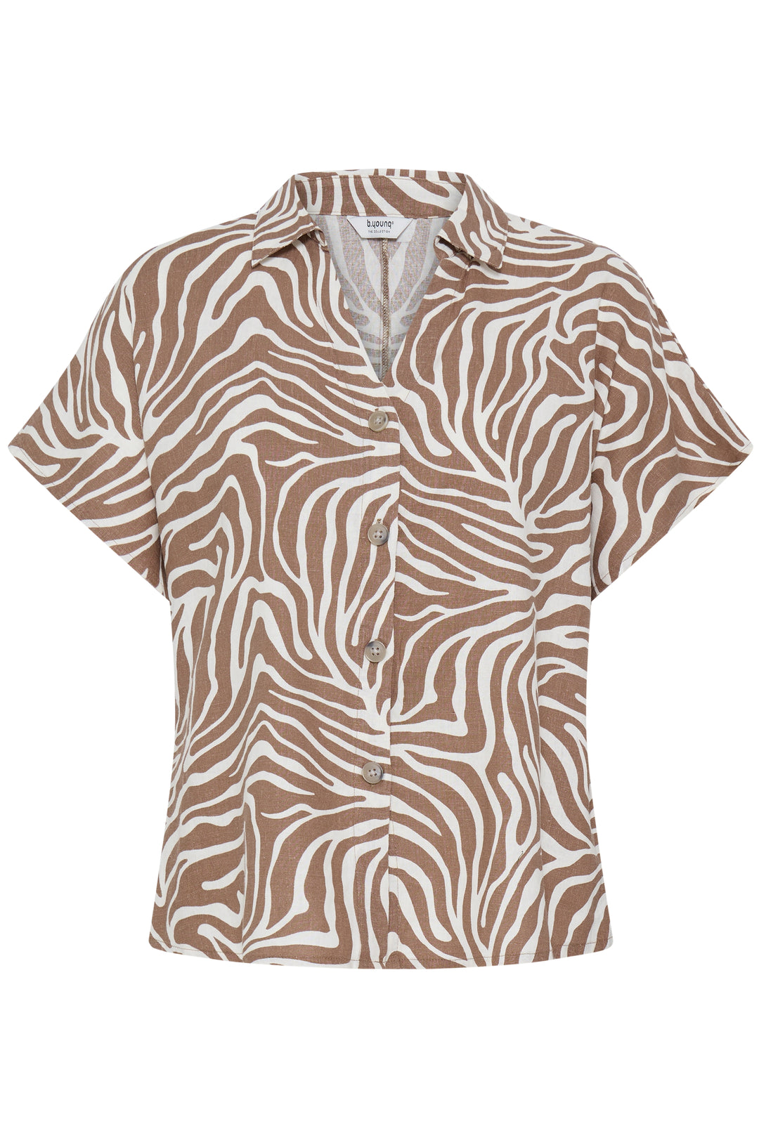 B.Young BYFALAKKA Shirt – Woodsmoke Animal