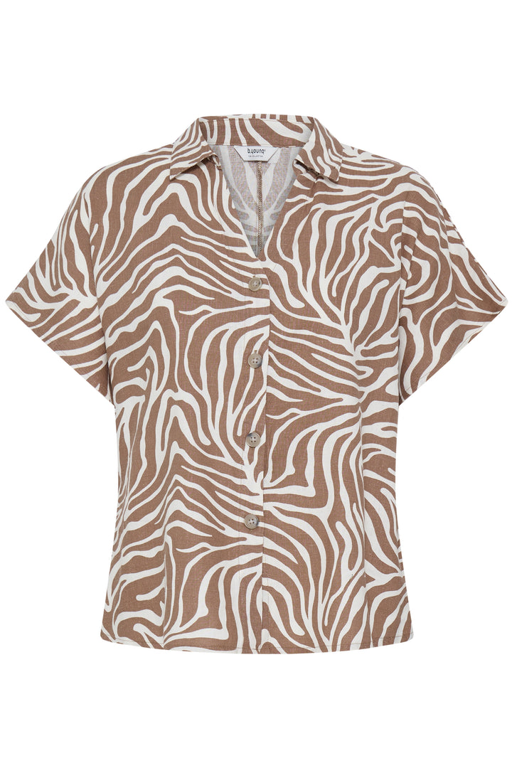 B.Young BYFALAKKA Shirt – Woodsmoke Animal