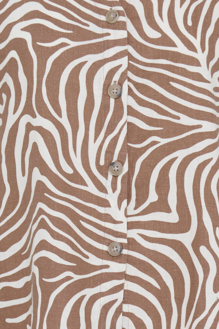 B.Young BYFALAKKA Shirt – Woodsmoke Animal