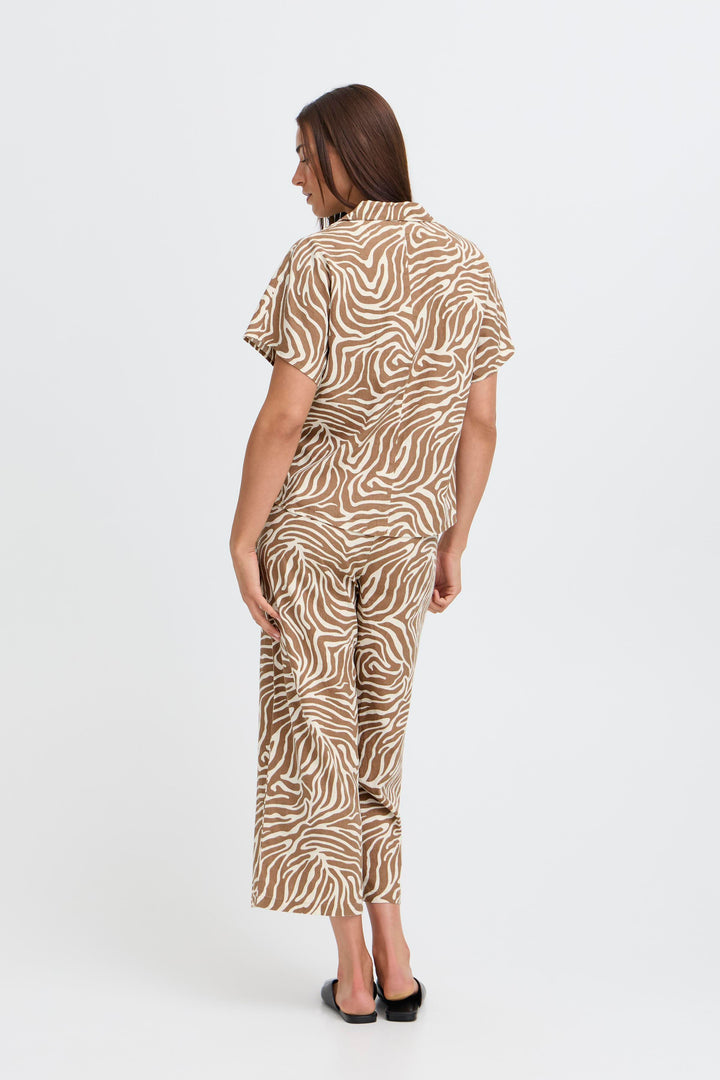 B.Young BYFALAKKA Shirt – Woodsmoke Animal