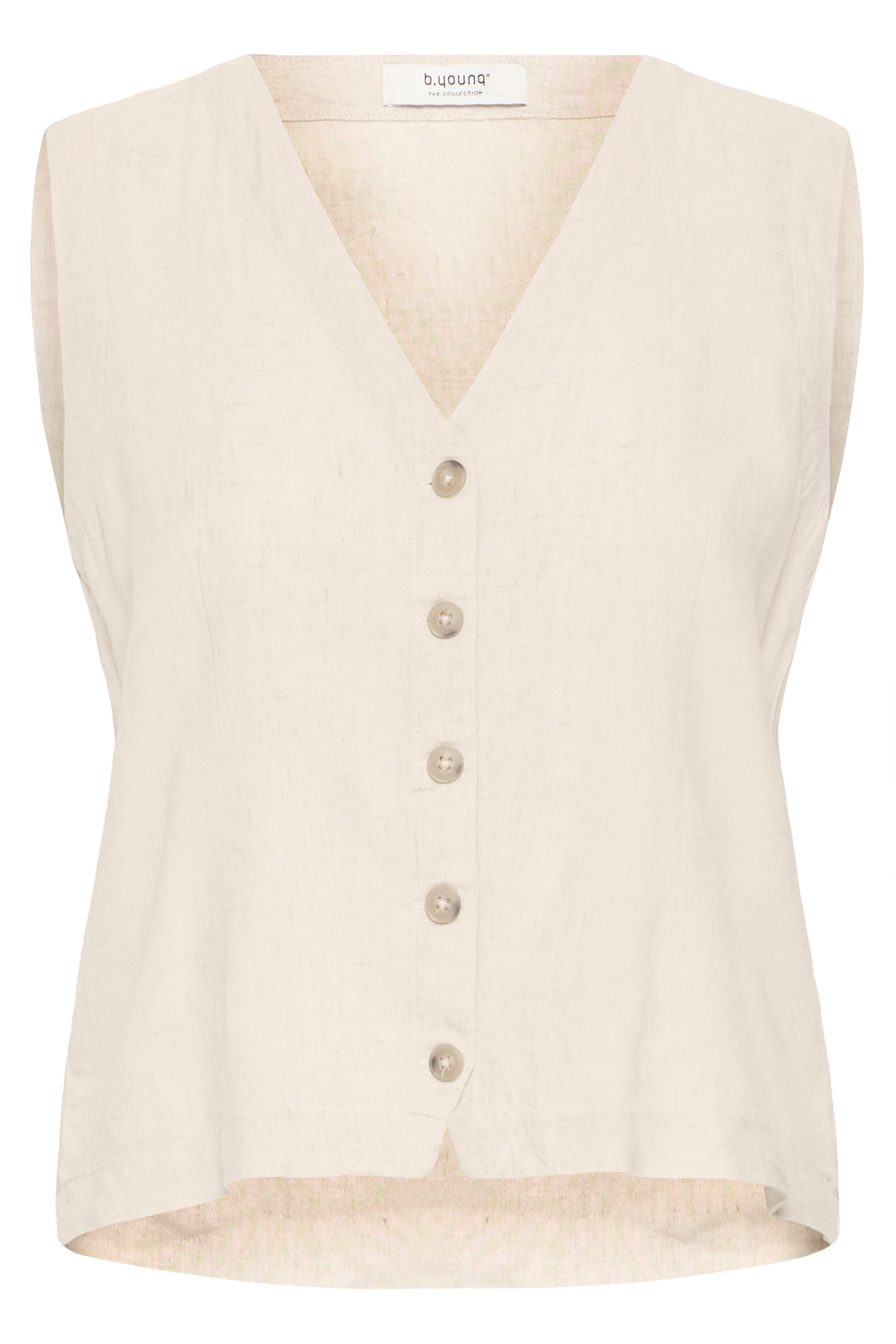 B.Young BYFALAKKA Waistcoat – Rainy Day Melange