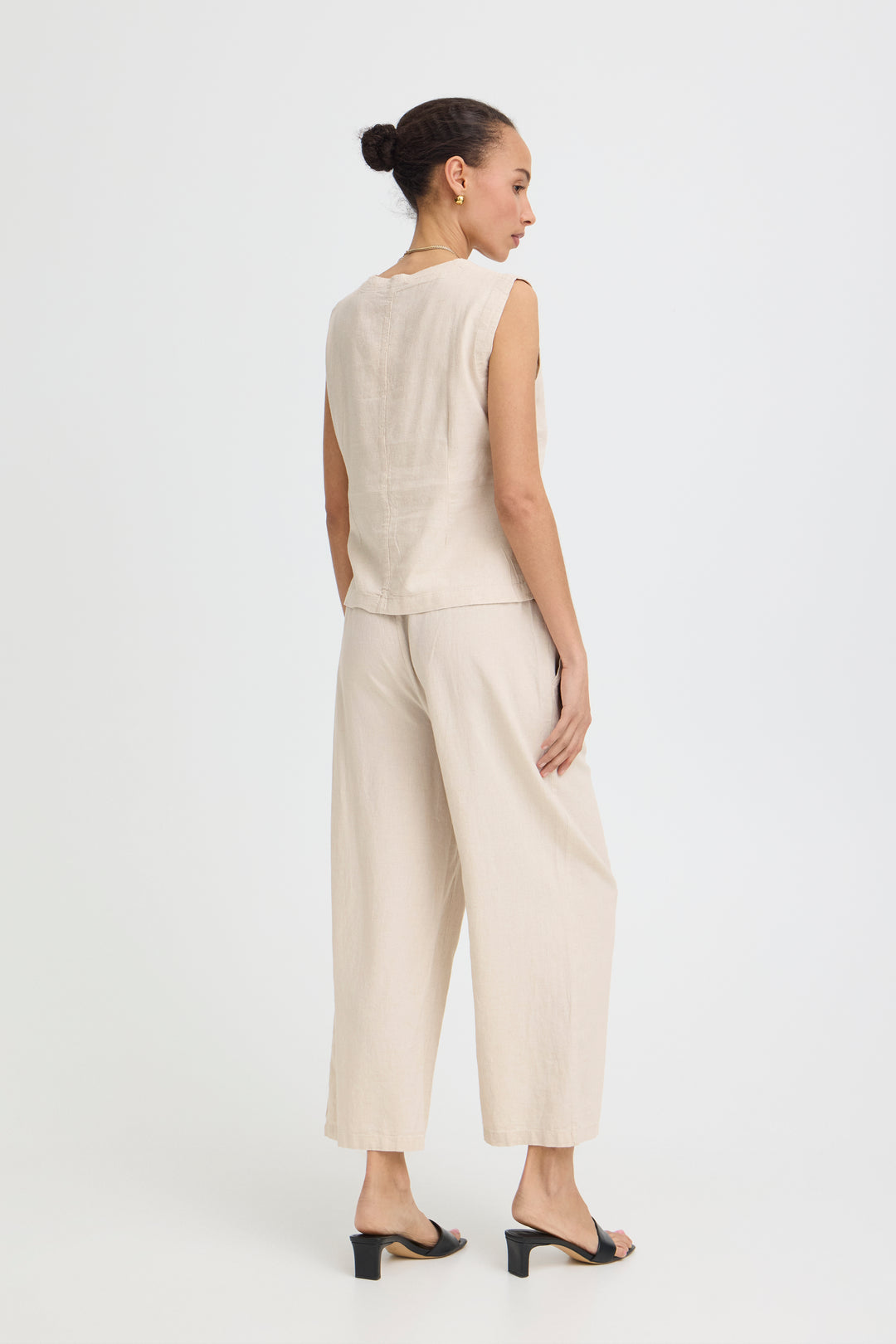 B.Young BYFALAKKA Waistcoat – Rainy Day Melange