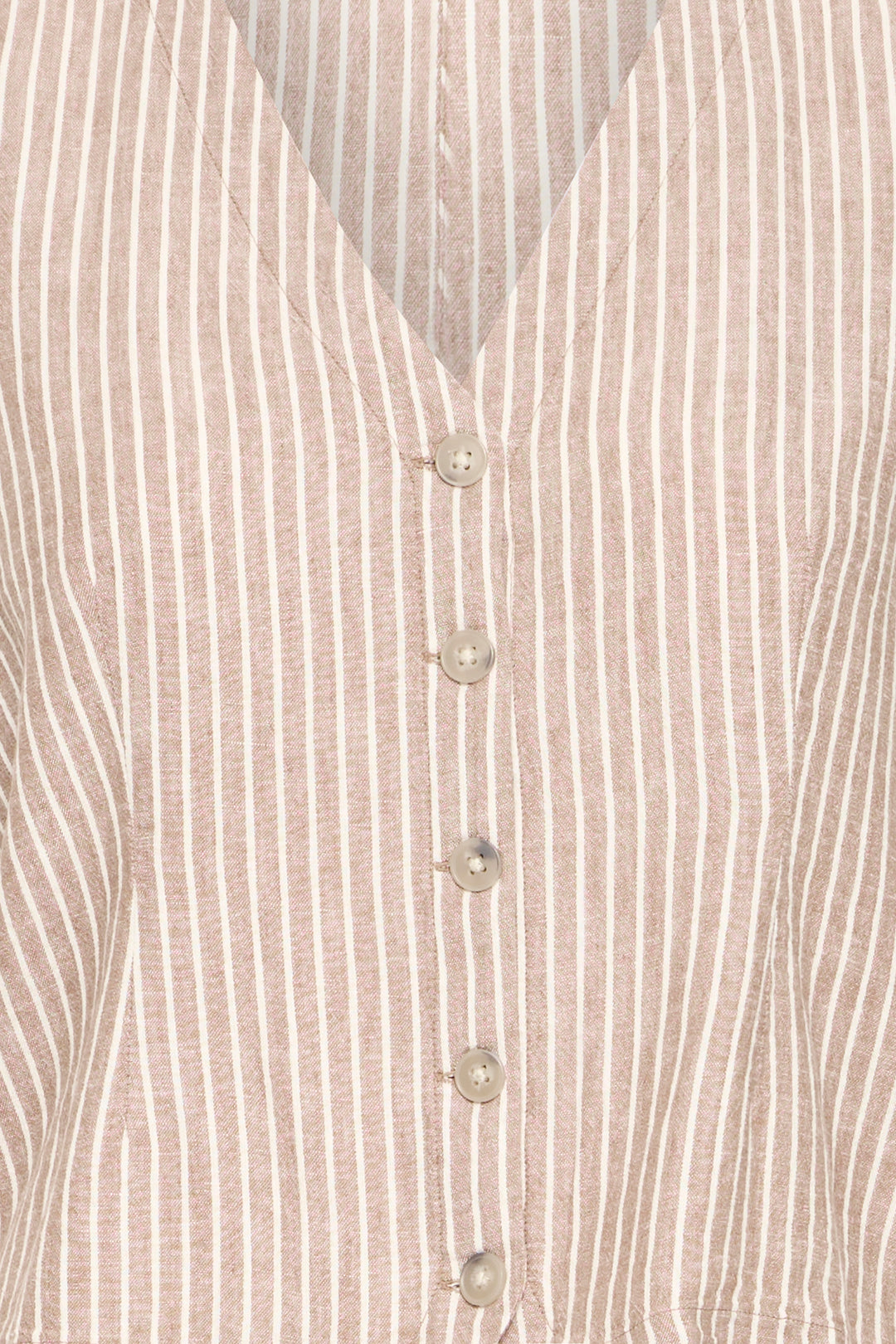 B.Young BYFALAKKA Waistcoat – Woodsmoke Stripe