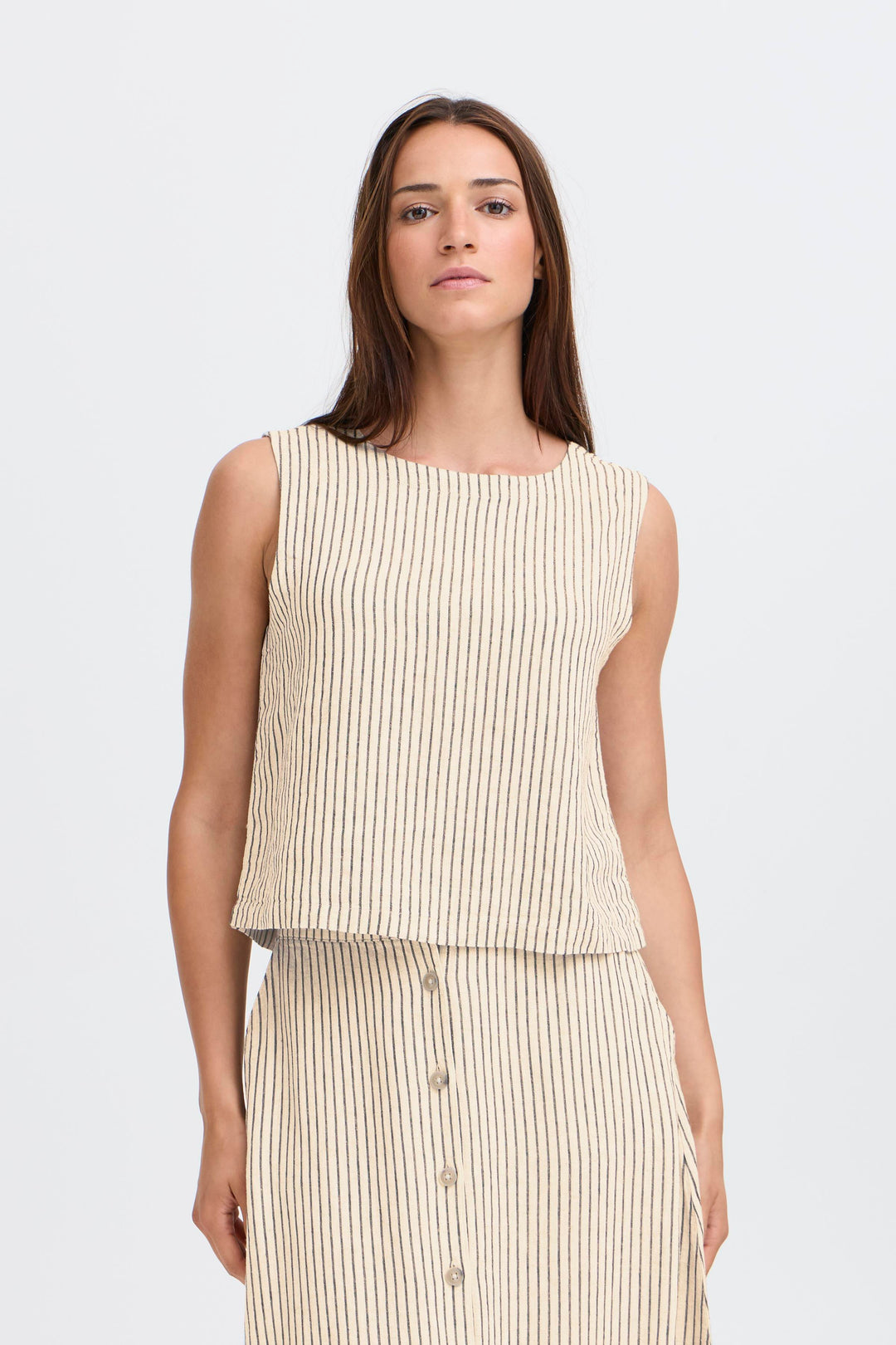 B.Young BYFALAKKA Blouse – Rainy Day Stripe