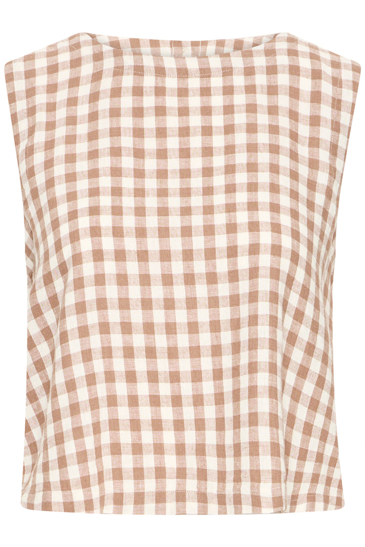 B.Young BYFALAKKA Blouse – Woodsmoke Check