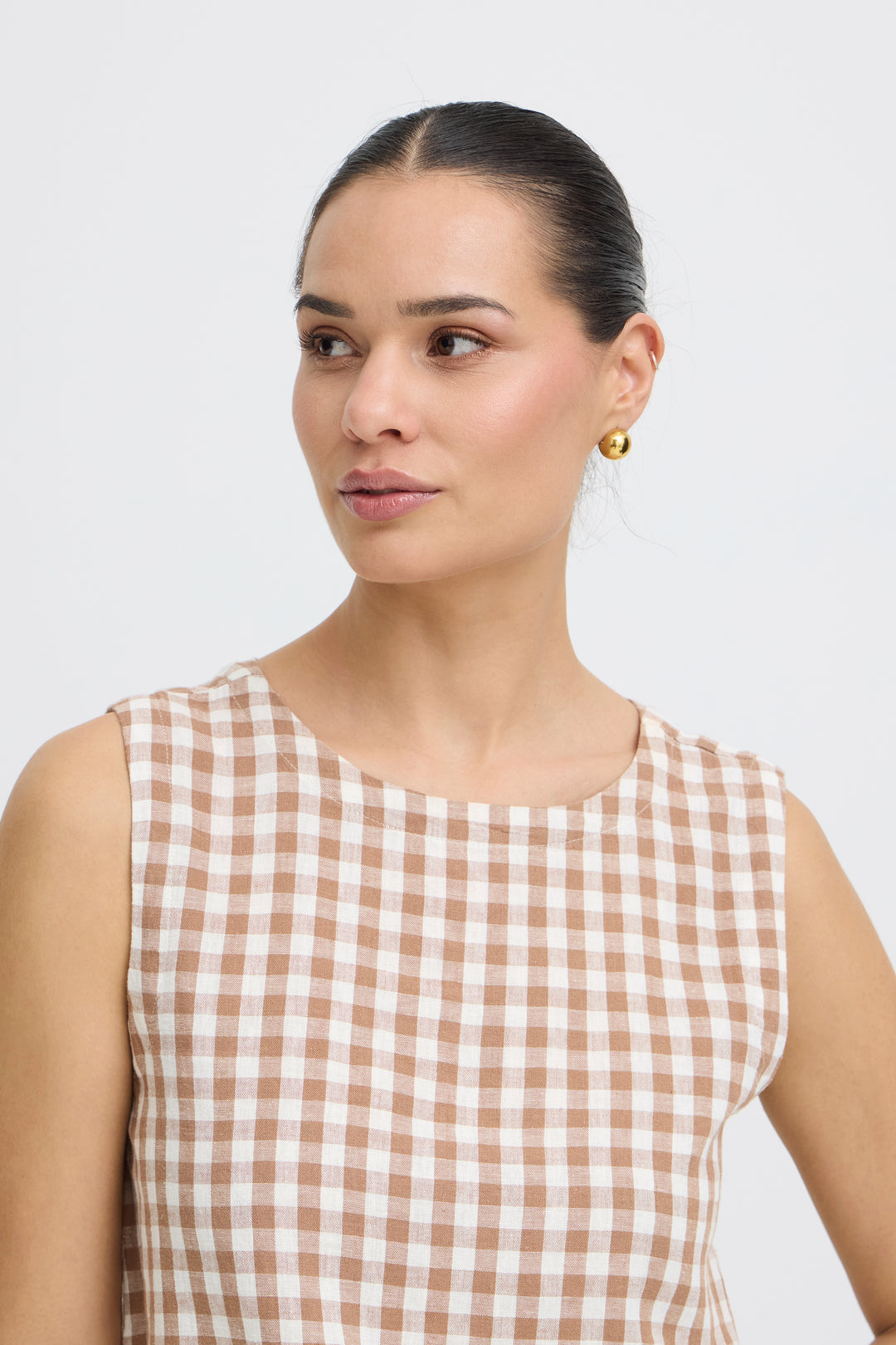 B.Young BYFALAKKA Blouse – Woodsmoke Check
