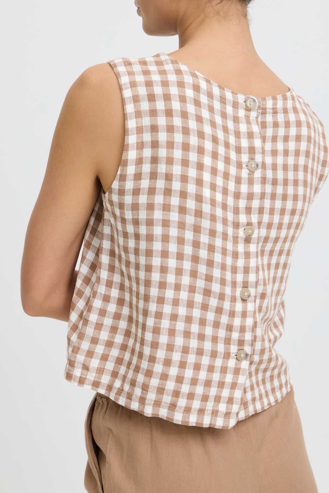 B.Young BYFALAKKA Blouse – Woodsmoke Check