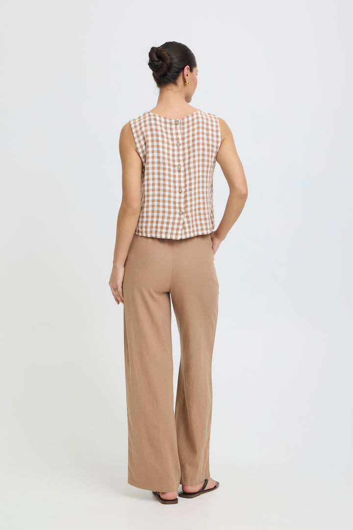 B.Young BYFALAKKA Blouse – Woodsmoke Check