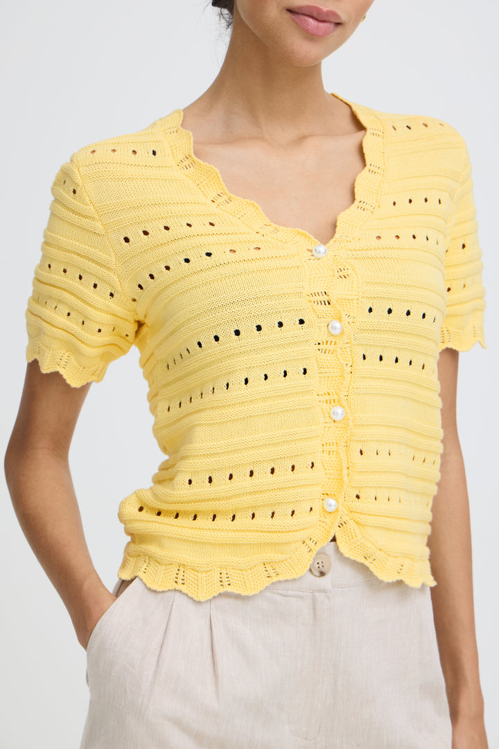 B.Young Naski Short Sleeve Knit- Flan