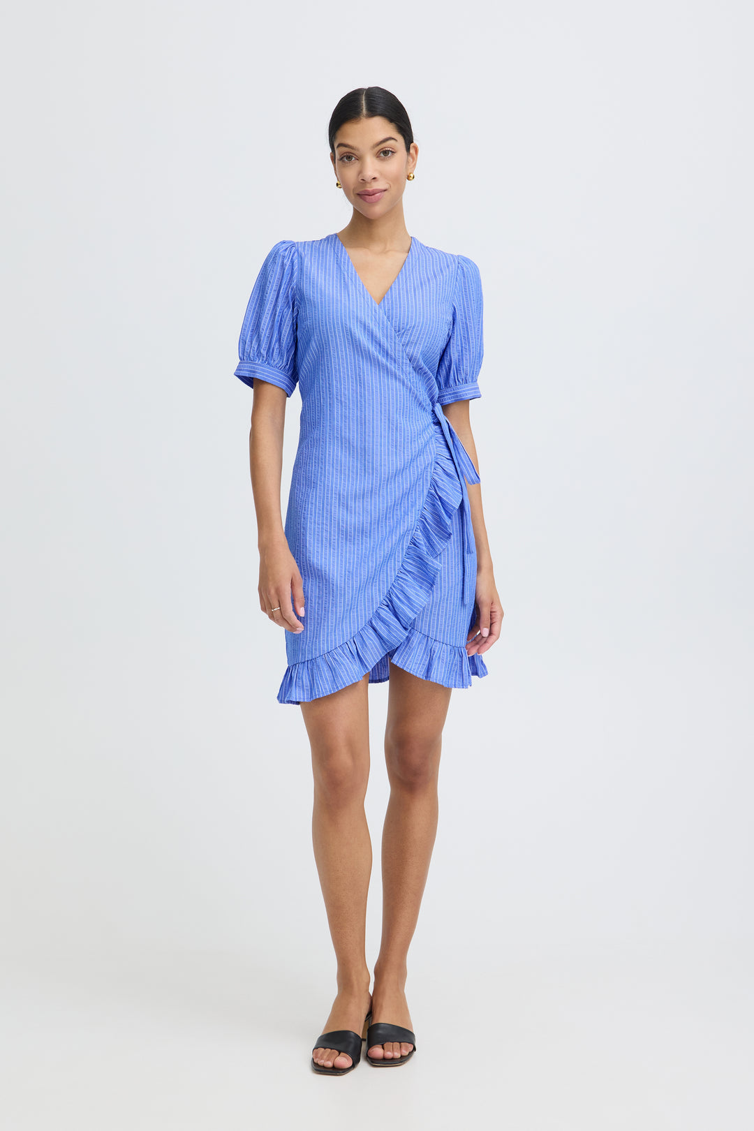B.Young Jaiden Dress- Nebulus Blue Stripe