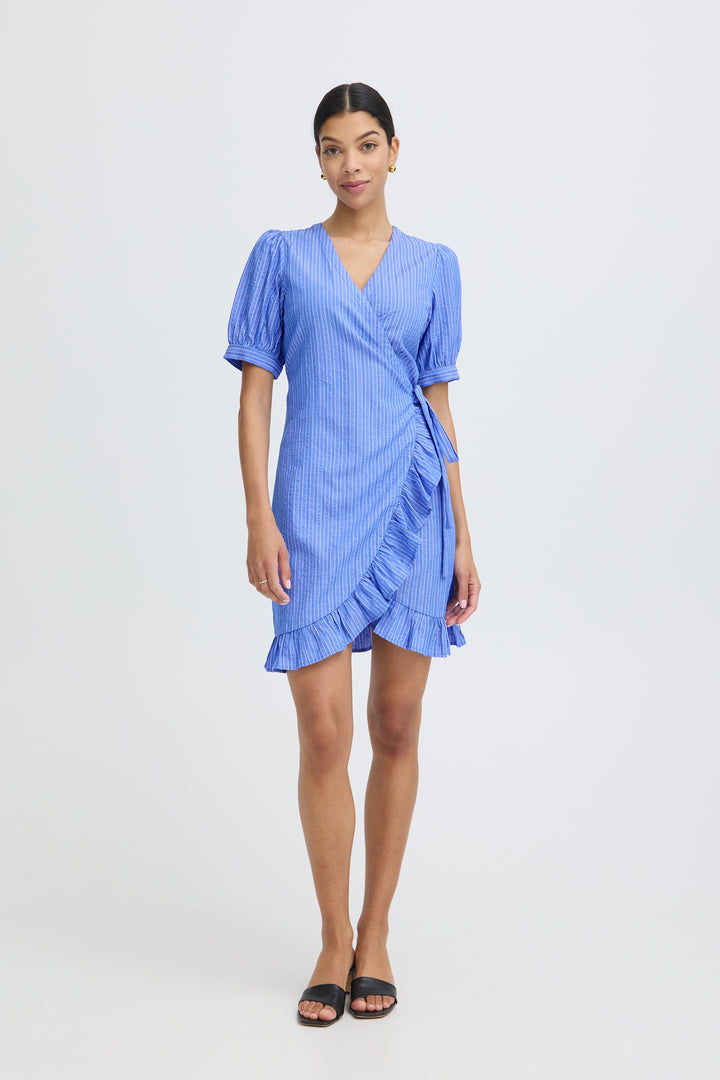 B.Young Jaiden Dress- Nebulus Blue Stripe