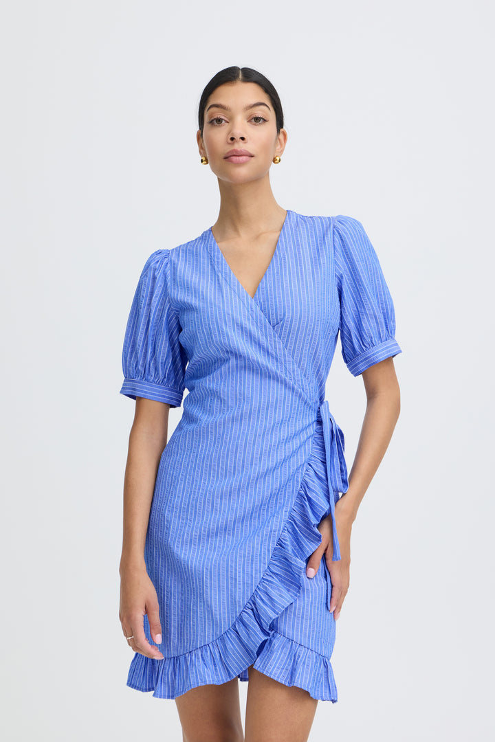 B.Young Jaiden Dress- Nebulus Blue Stripe