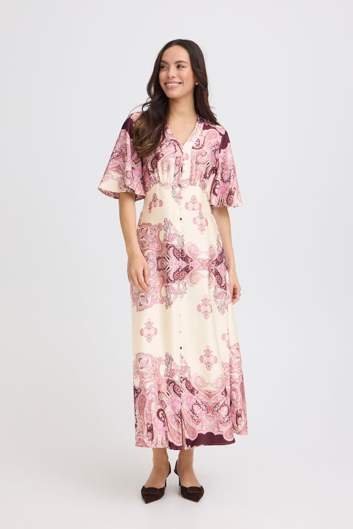 B.Young Jannike Dress- Birch Paisley