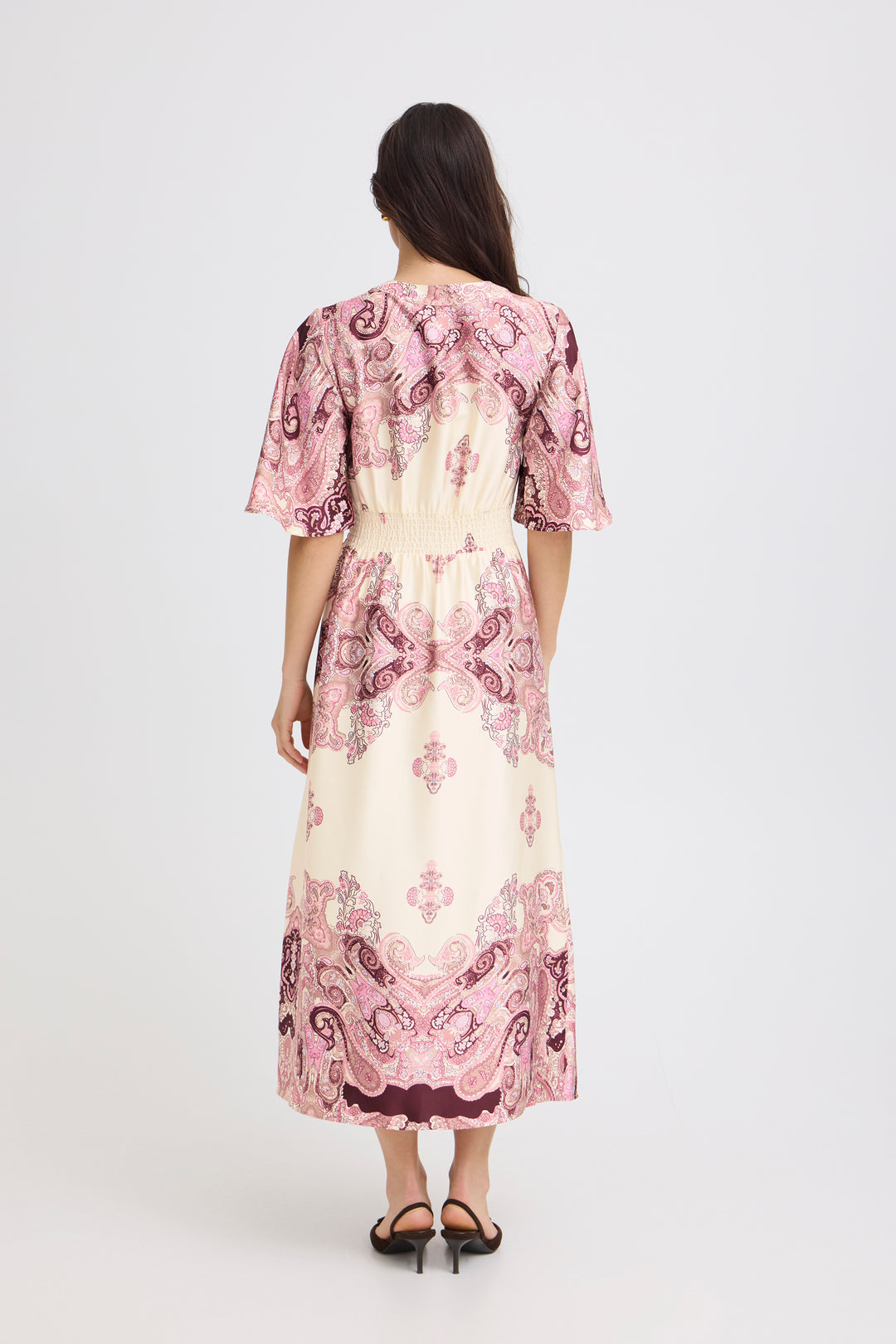 B.Young Jannike Dress- Birch Paisley