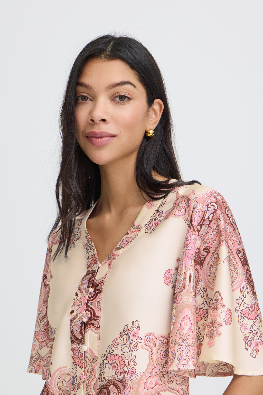 B.Young Jannike Blouse- Birch Paisley