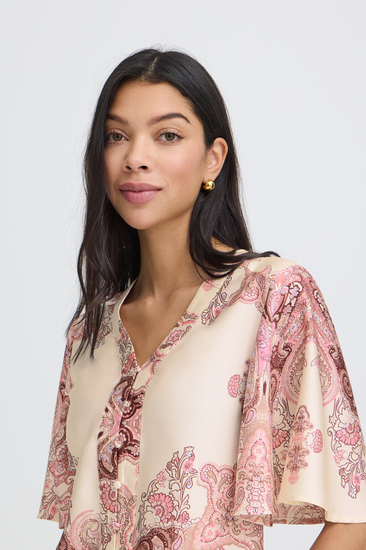 B.Young Jannike Blouse- Birch Paisley