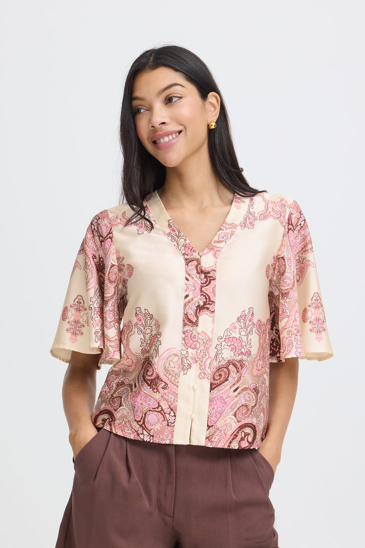 B.Young Jannike Blouse- Birch Paisley