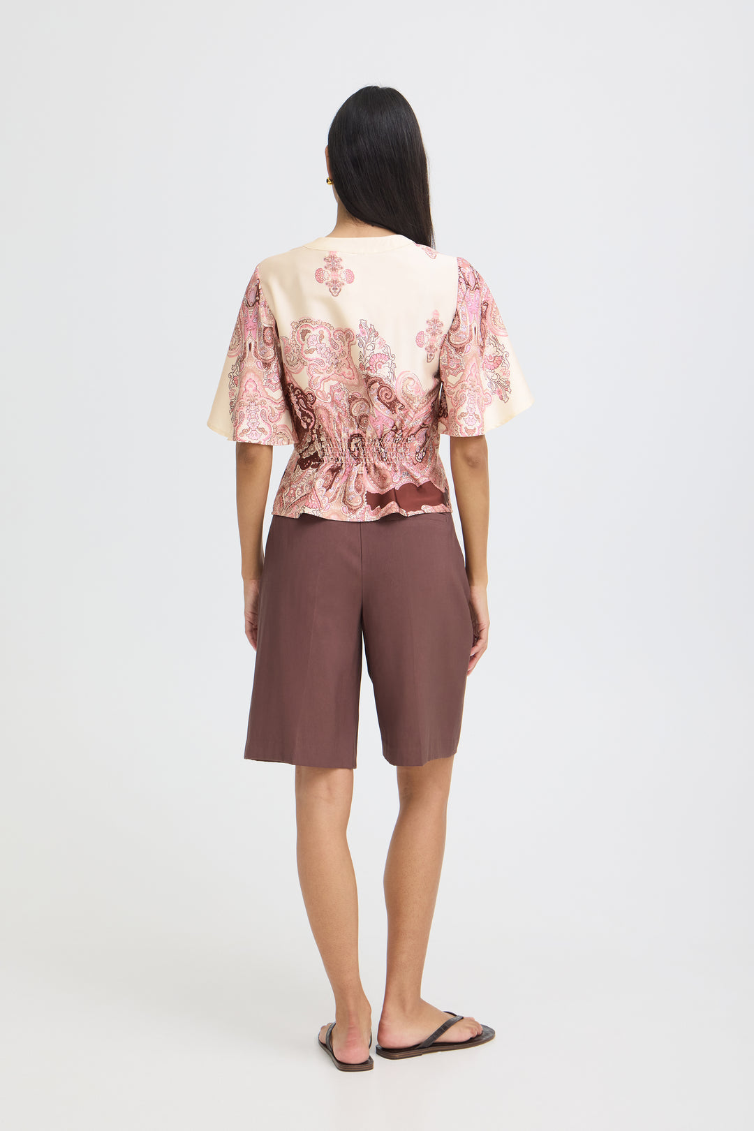 B.Young Jannike Blouse- Birch Paisley