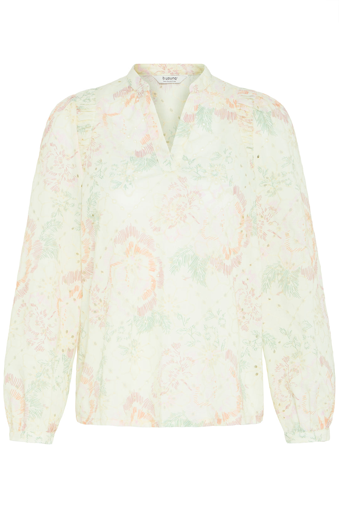 B.Young BYJOA Blouse - Birch Broderie Anglaise