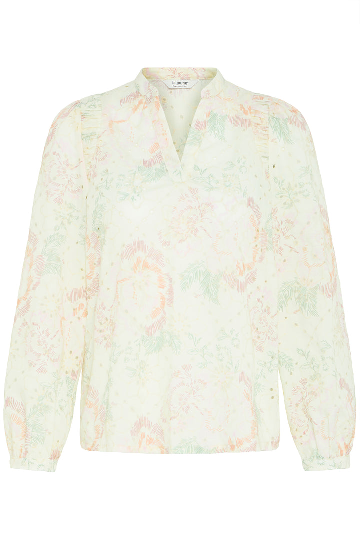B.Young BYJOA Blouse - Birch Broderie Anglaise