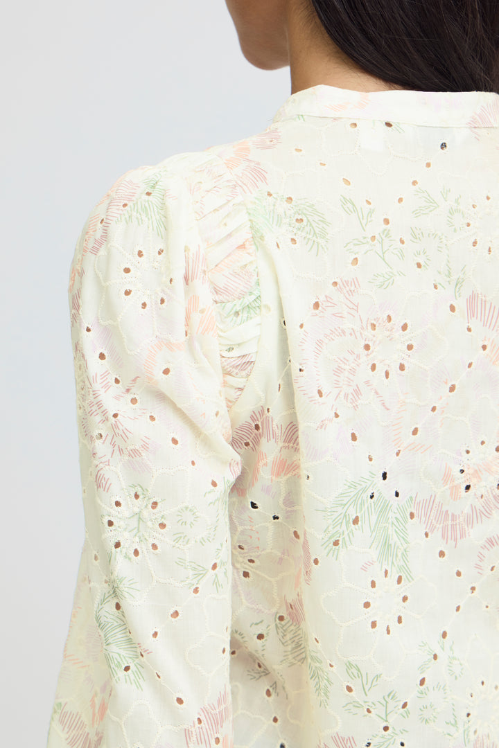 B.Young BYJOA Blouse - Birch Broderie Anglaise