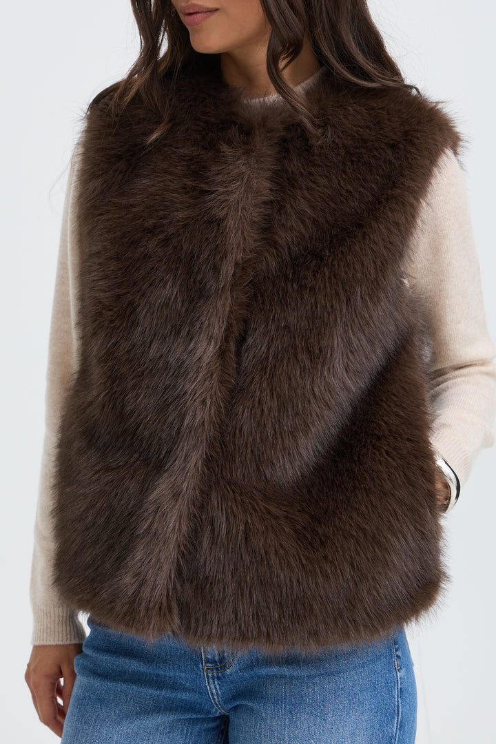 B.Young Cesille Waistcoat- Java Melange