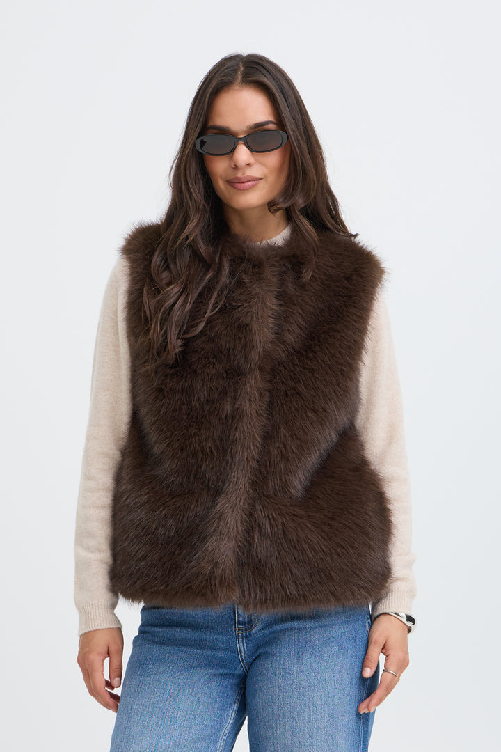 B.Young Cesille Waistcoat- Java Melange