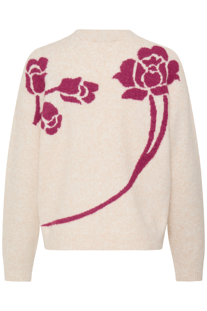 B.Young BYOMEA Pullover - Birch/Pink Rose