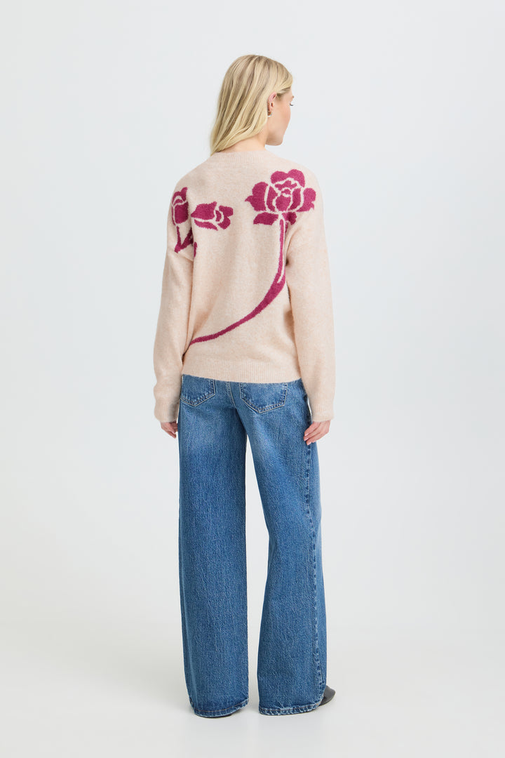 B.Young BYOMEA Pullover - Birch/Pink Rose