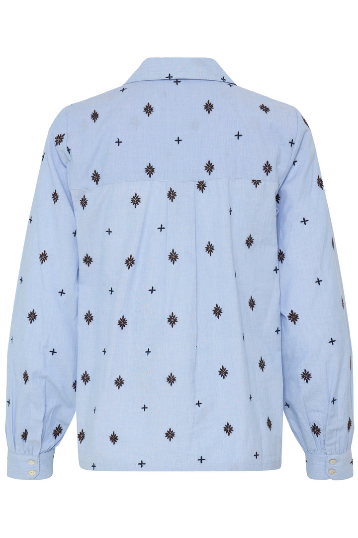 B.Young BYFABIENNE Long Sleeve Shirt- Chambray Blue