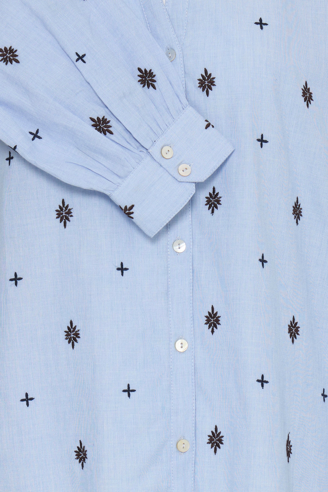 B.Young BYFABIENNE Long Sleeve Shirt- Chambray Blue