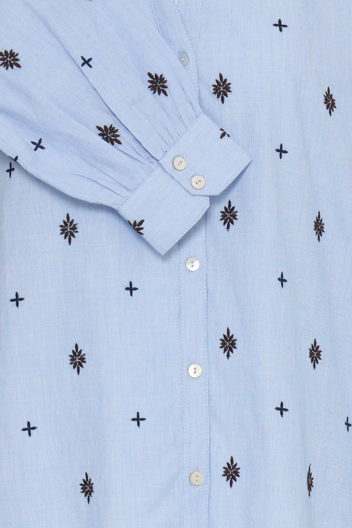 B.Young BYFABIENNE Long Sleeve Shirt- Chambray Blue