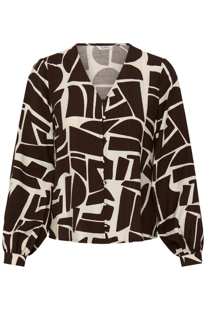 B.Young BYIKAIA Blouse- Java Geometric Shapes