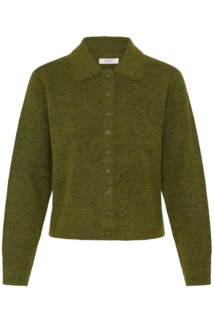B.Young Byminua Cardigan- Avocado Melange