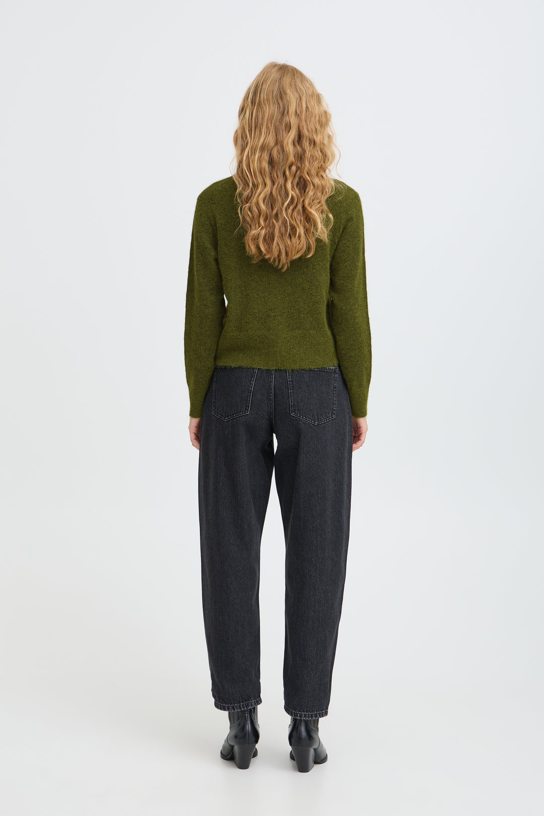 B.Young Byminua Cardigan- Avocado Melange