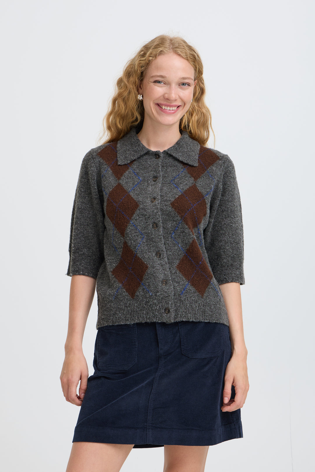 B.Young Byofira Cardigan- Dark Grey