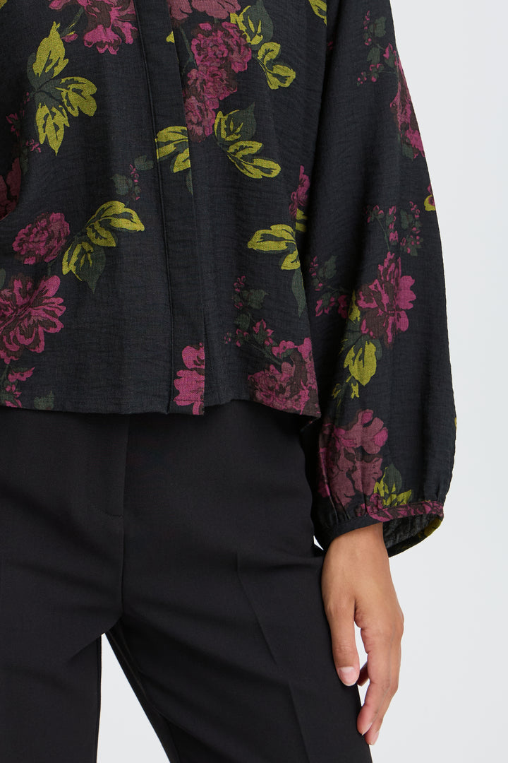 B.Young Byjania Blouse- Fudge Winter Rose