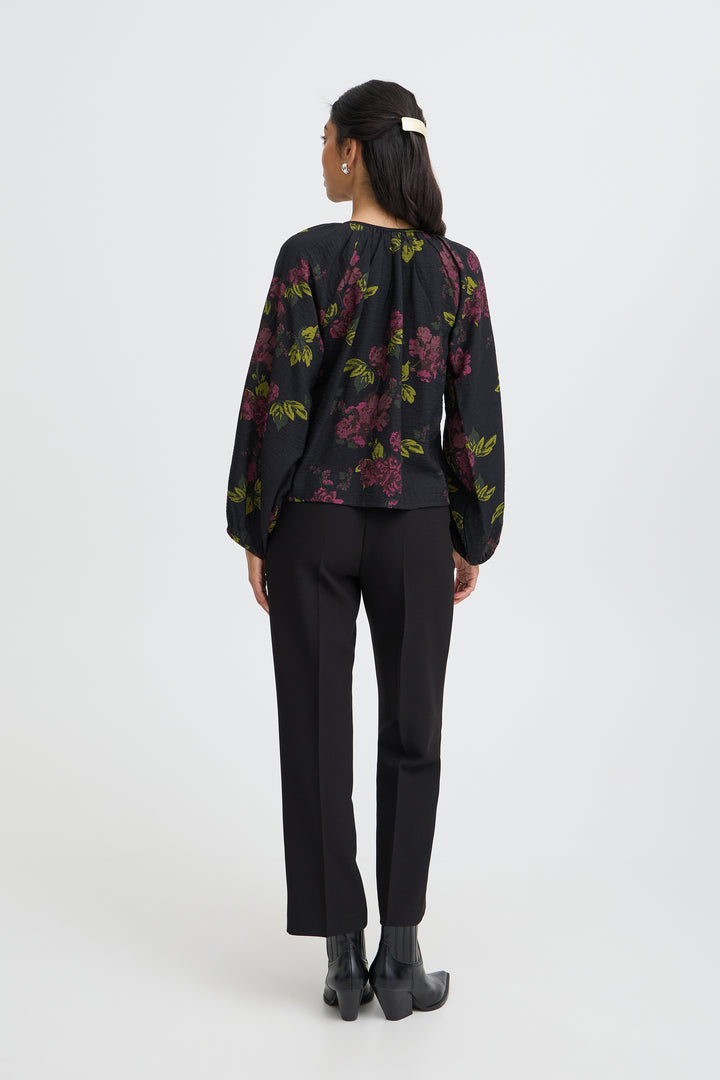 B.Young Byjania Blouse- Fudge Winter Rose