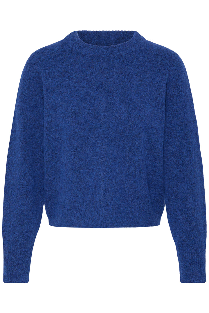 B.Young BYomea Crew Jumper- Blue Depths Melange