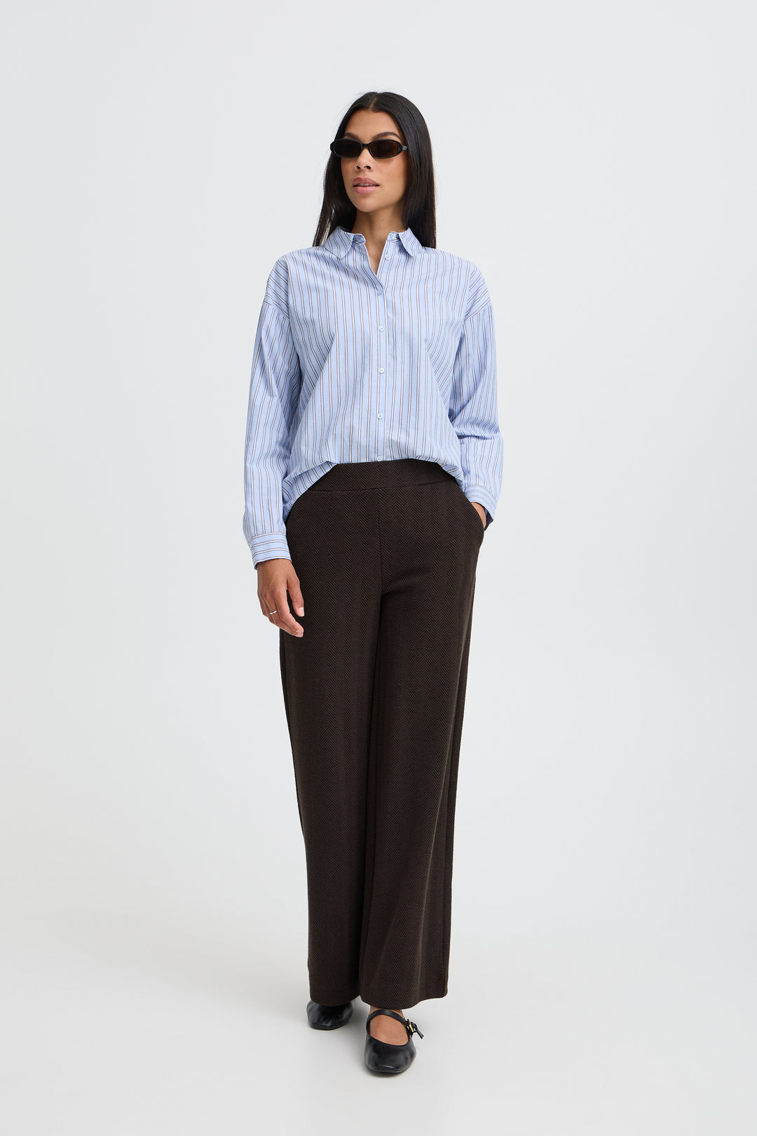 B.Young Bypetrina Trousers- Java Meteorite Mix