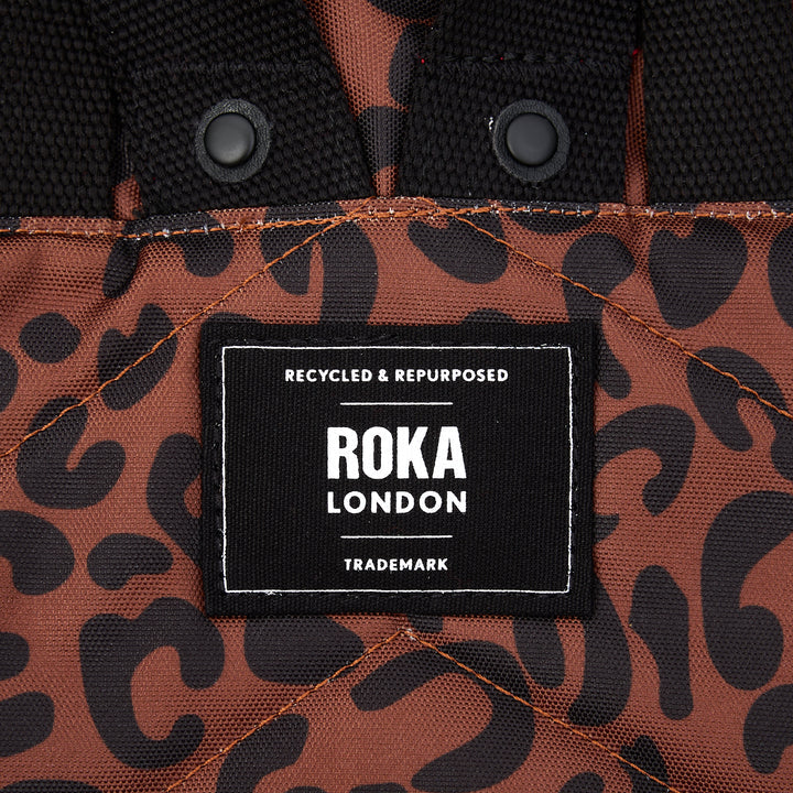 Roka London CanfieldB Small Backpack - Scarlet Leopard