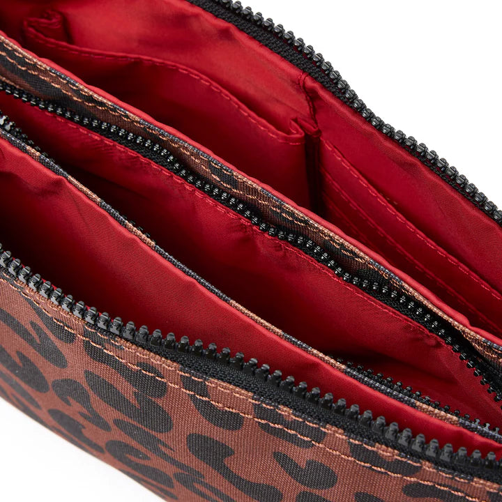 Roka London CarnabyB XL Crossbody Bag- Leopard Stripe