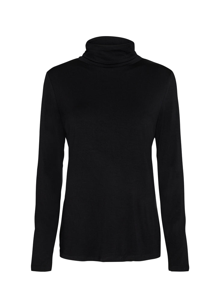 Soya Concept Marica 12 Long sleeve, High neck Top - Black