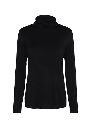 Soya Concept Marica 12 Long sleeve, High neck Top - Black